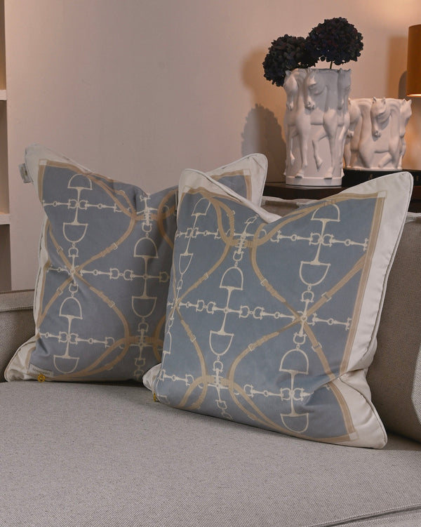 Bite Luxury Cushion Pale Blue