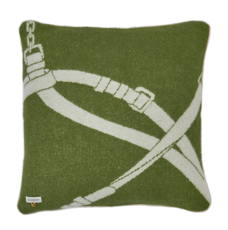 HALTER CUSHION  NZ WOOL MOSS