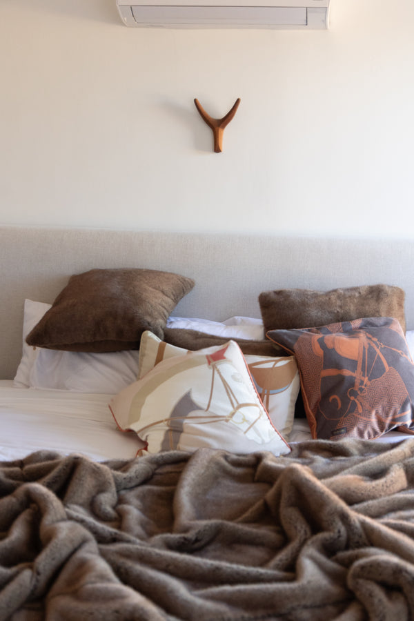 Cheval Cushion in Soft Pink