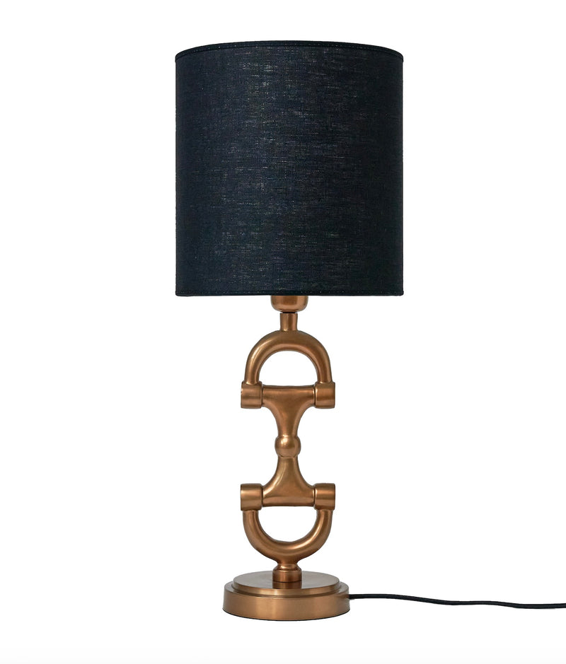 BIT Lamp stand Brass including Black lamp shade.