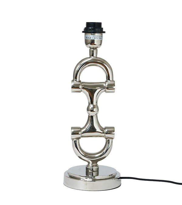 BIT Lamp stand Silver including golden mustard lamp shade.