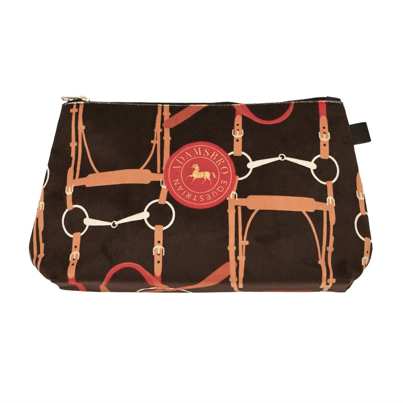 Soft Velvet Toiletry Bag – Brown Bridle Design