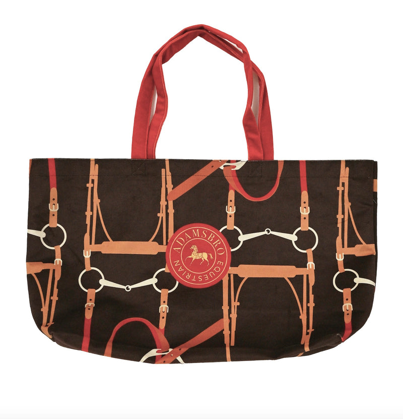 Soft Velvet Shopping Bag – Brown Bridle Design