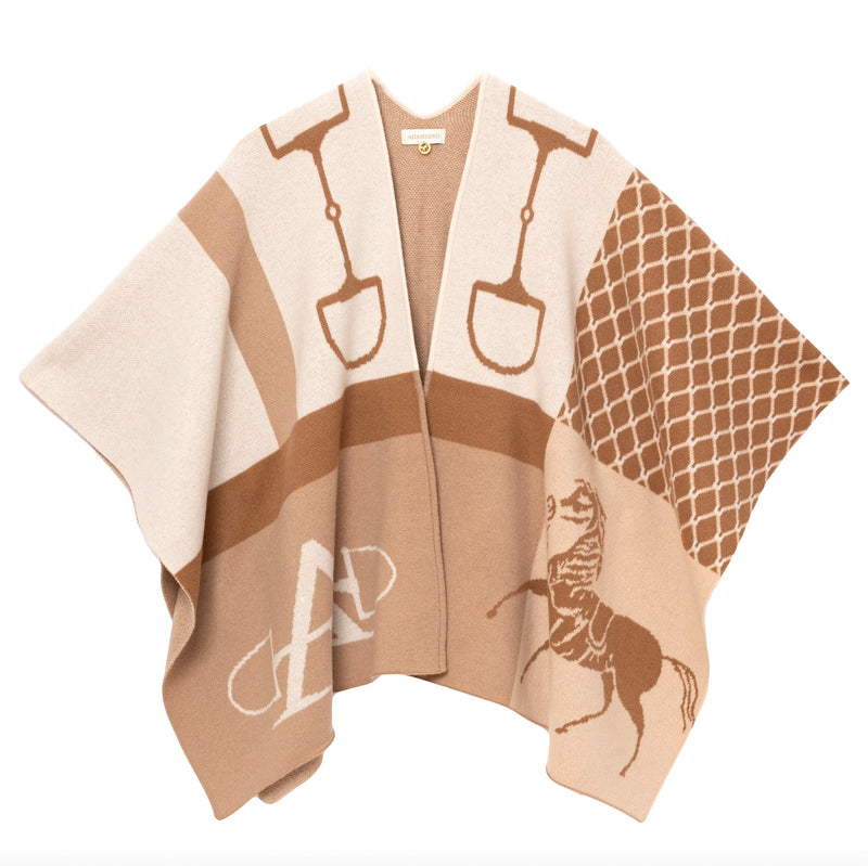 Equi Poncho Cashmere Camel