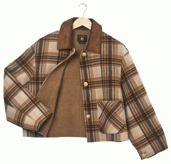 Exclusive  Checked Wool Jacket