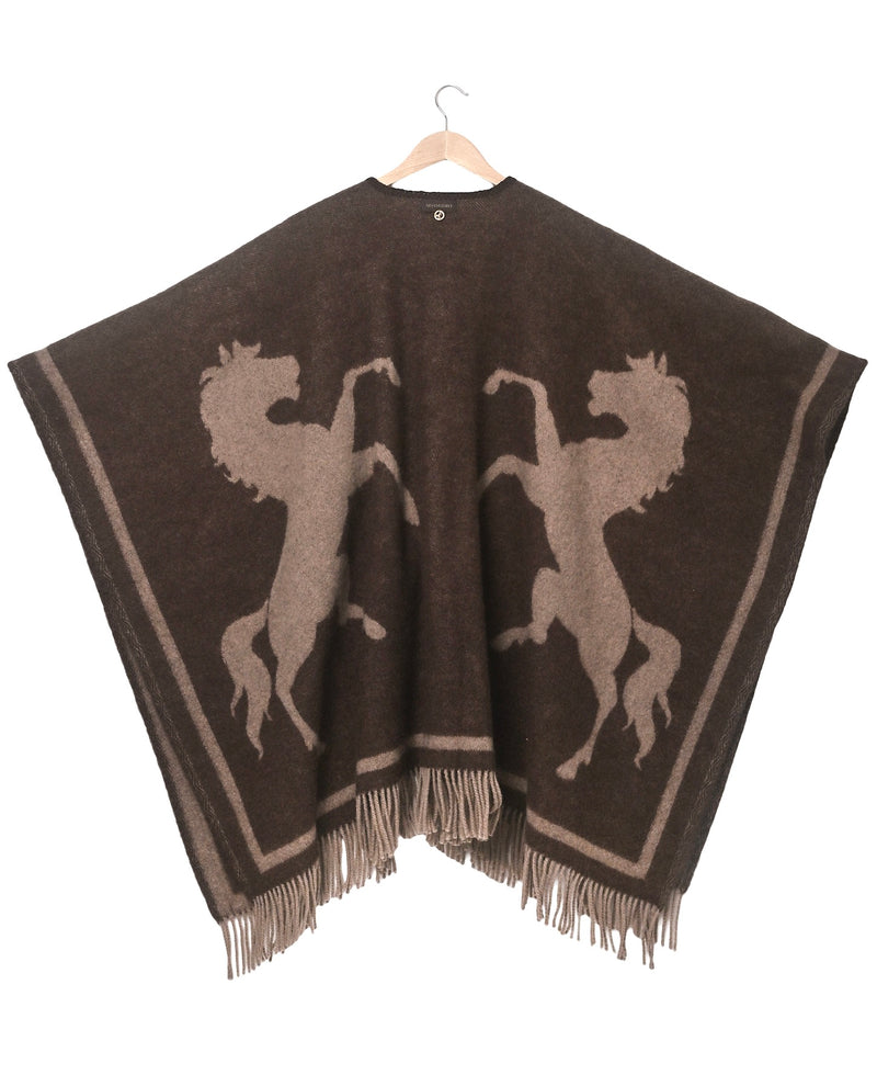 Poncho Horse Lambswool