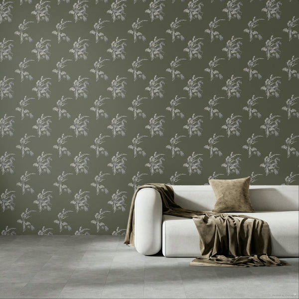 17-09-020-60 WALLPAPER NEW HORSE OLIVE