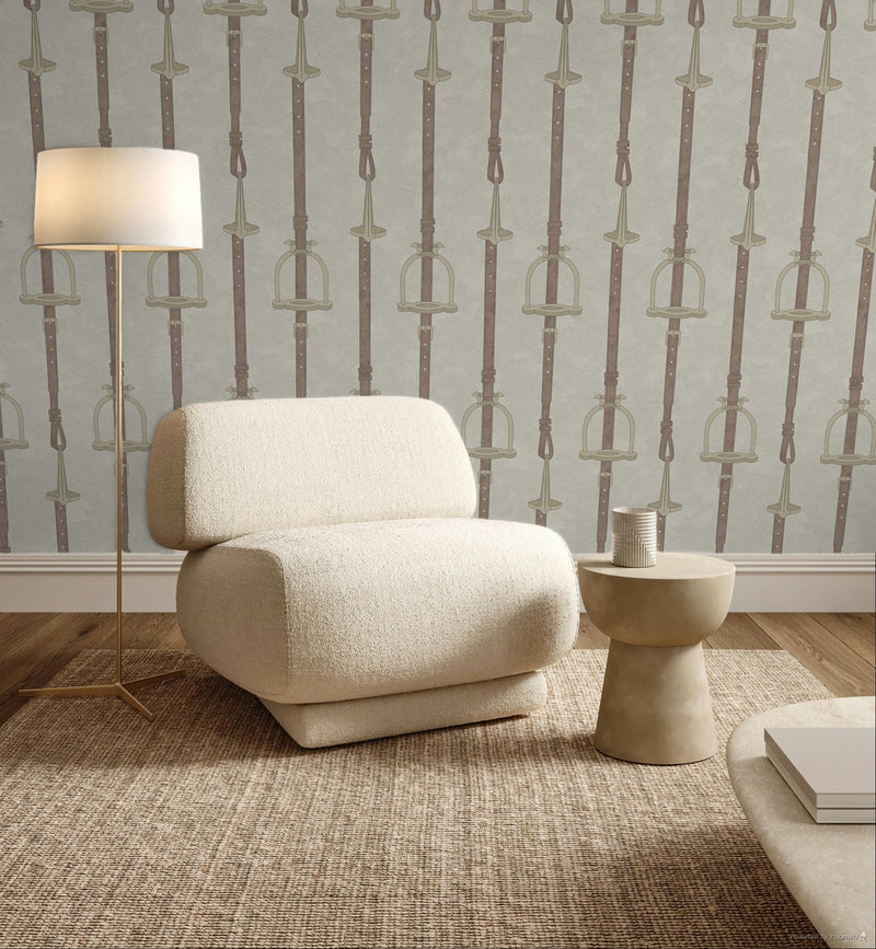 17-09-035-04 ADAMSBRO WALLPAPER STIRRUP STRIPE NATURE