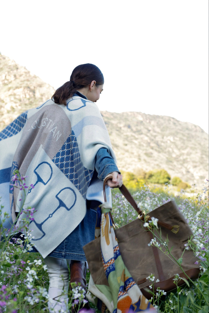 Equi Poncho Cashmere Sky