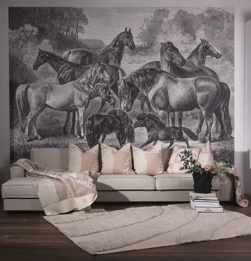 Chain Cushion- 100% New Zealand Lambswool linen beige