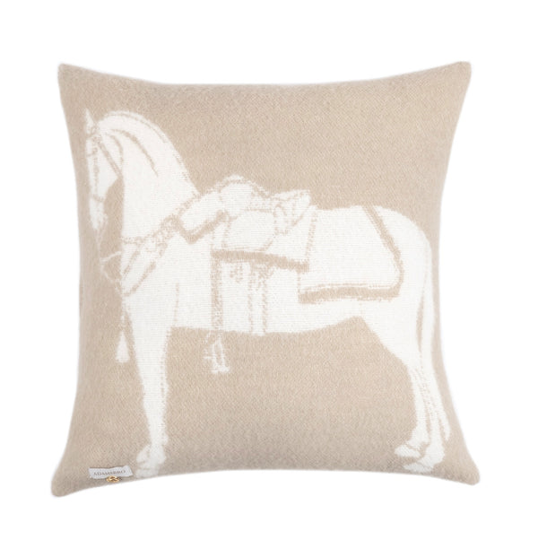 Horses Cushion- 100% New Zealand Lambswool
