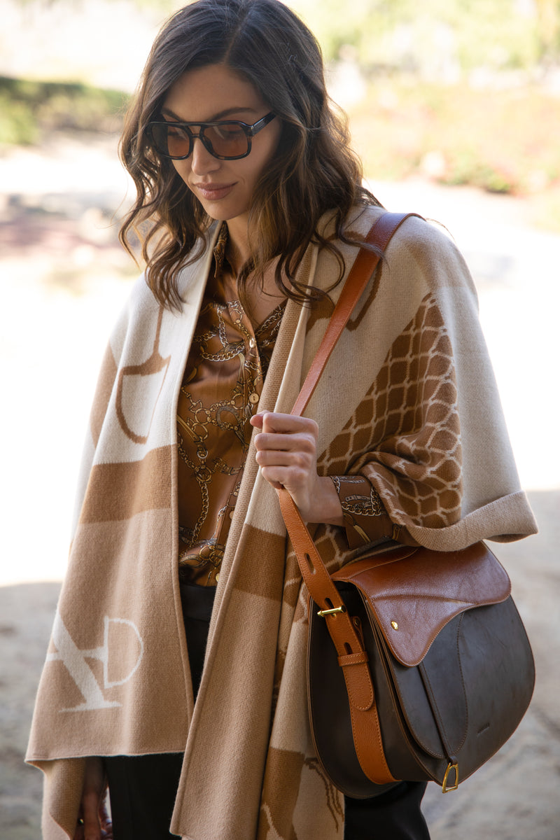 Equi Poncho Cashmere Camel