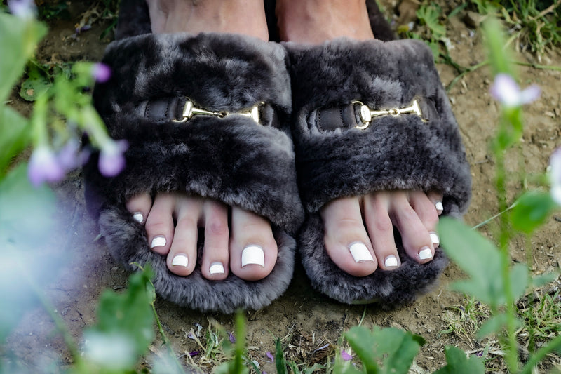 Slip-In Sheepskin Slippers –Nutrica Brown Size:37 ONLY