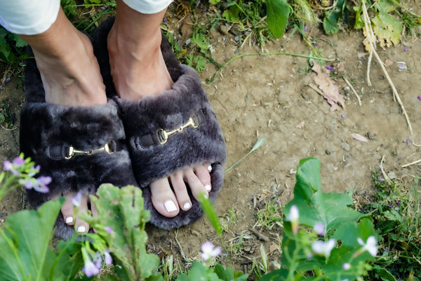 Slip-In Sheepskin Slippers –Nutrica Brown