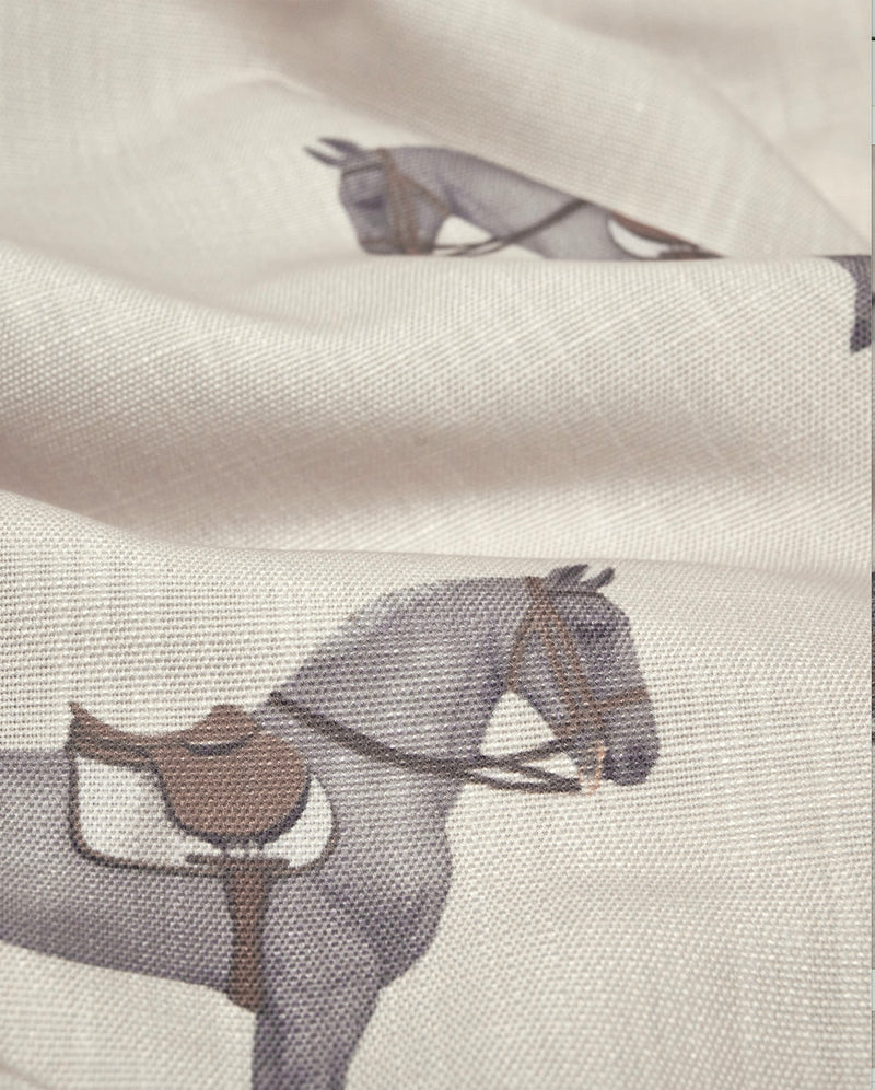 FABRIC BY METER PETIT HORSE OFF-WHITE