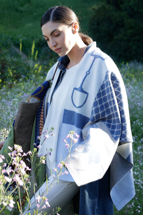 Equi Poncho Cashmere Sky