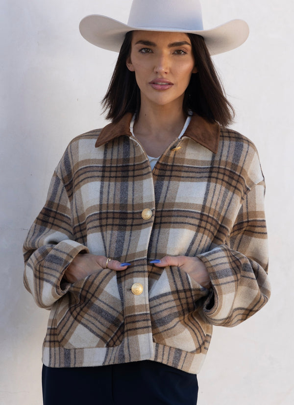 Exclusive  Checked Wool Jacket