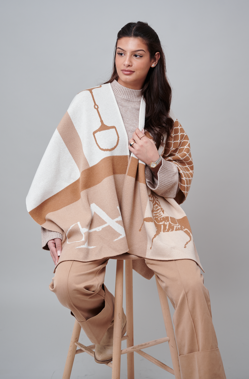 Equi Poncho Cashmere Camel