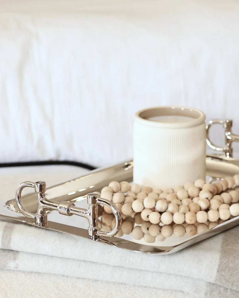 Snaffle Bit Silver Serving Tray