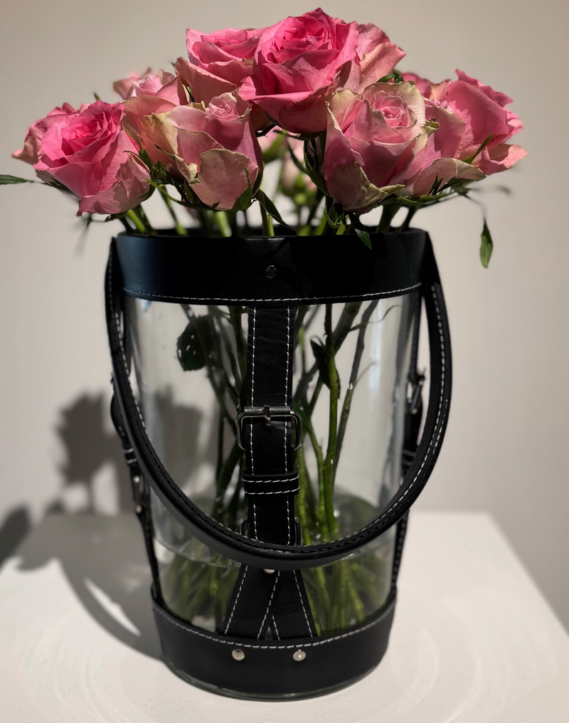 Lantern with Leather Details