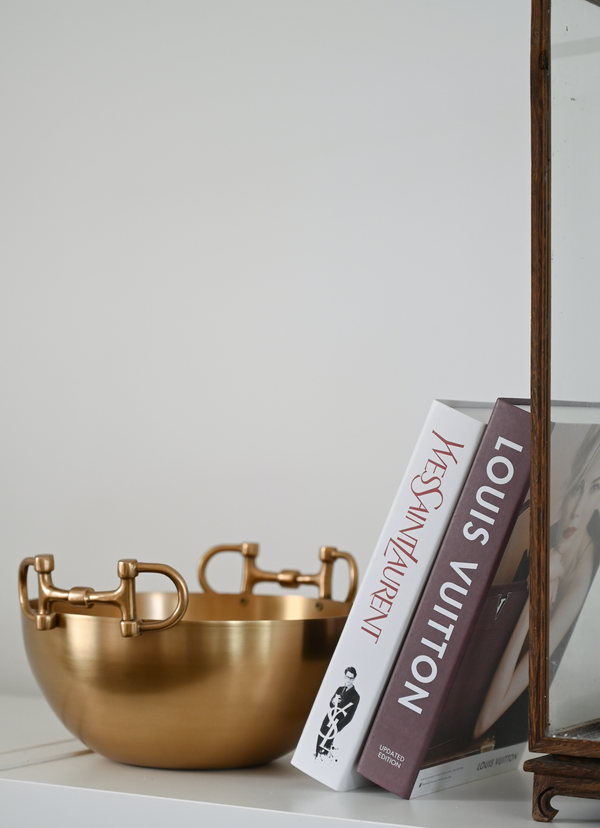Snaffle Bit Serving Bowl M Brass