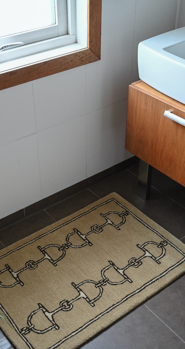 RUG Beige 100% wool