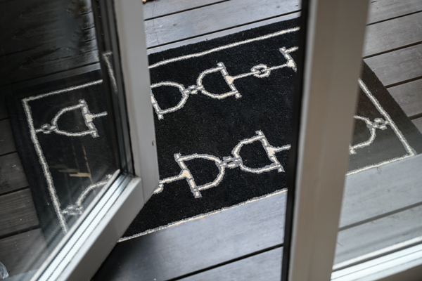 WOOL RUG BLACK