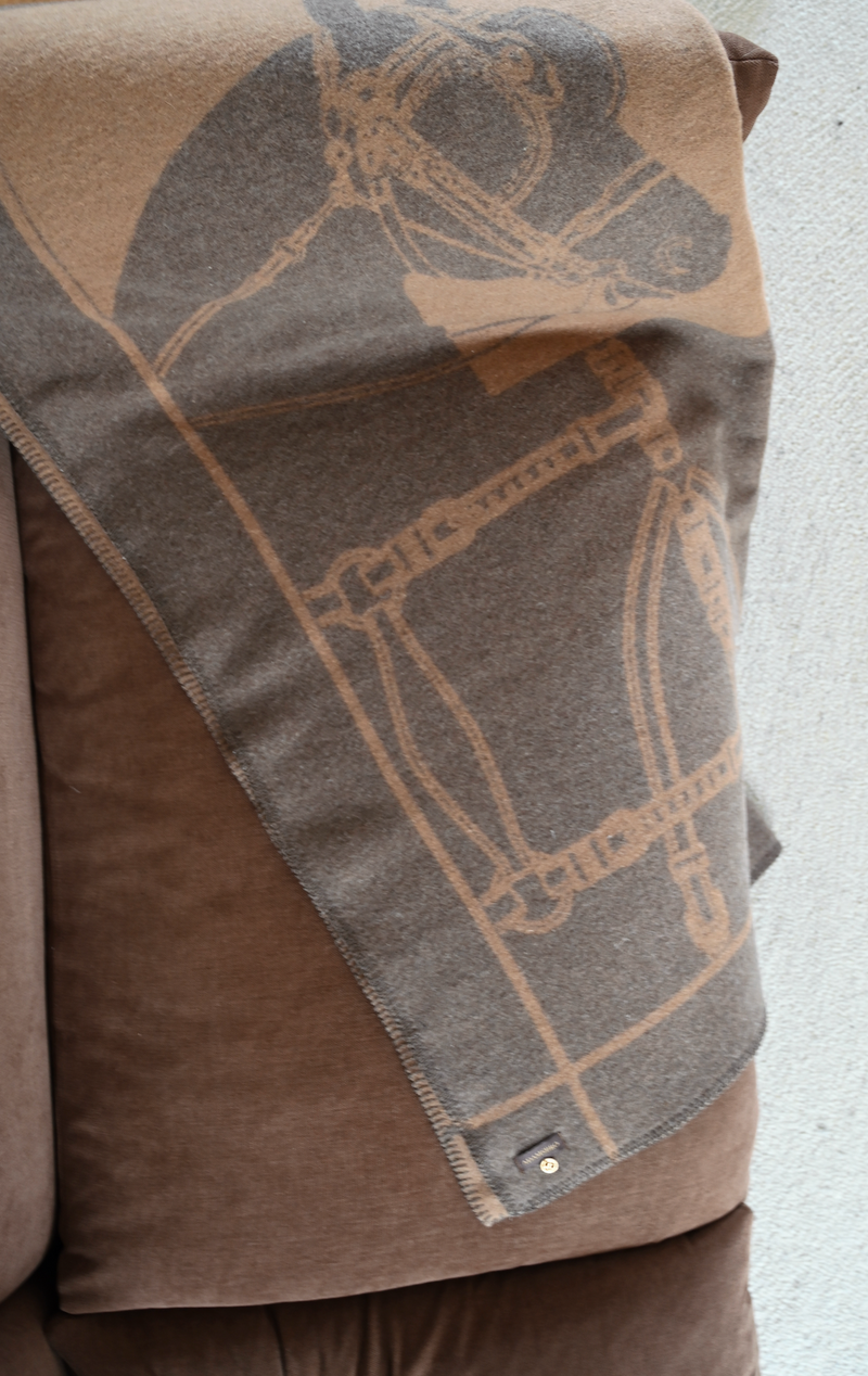 Luxe Merino Heritage Throw Brown