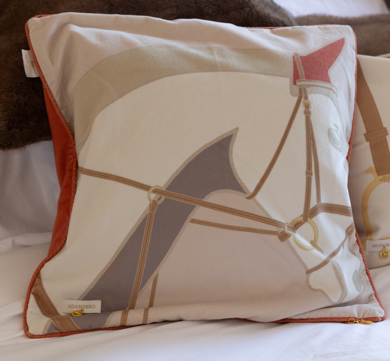 Cheval Cushion in Soft Pink