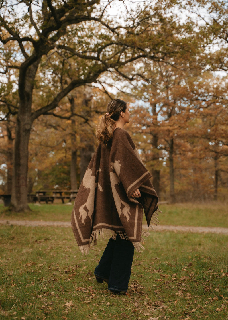 Poncho Horse Lambswool