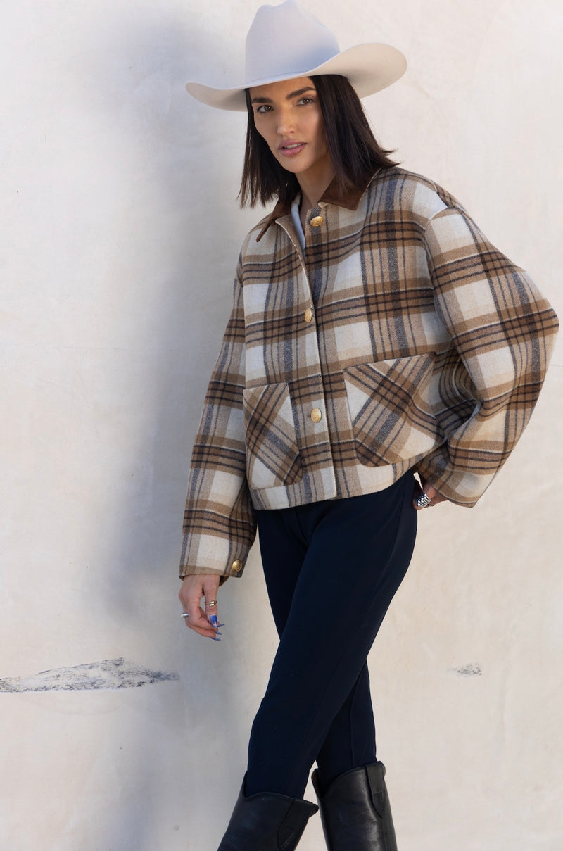 Exclusive  Checked Wool Jacket