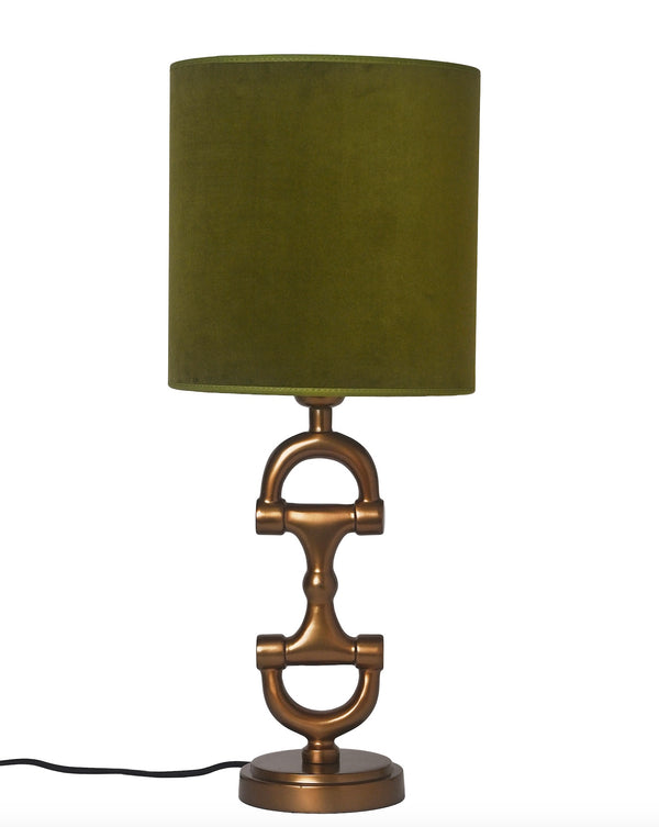 BIT Lamp stand Brass including Green lamp shade.