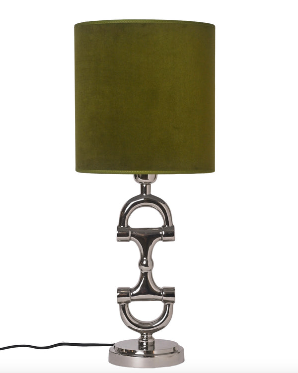 BIT Lamp stand Silver including green lamp shade.