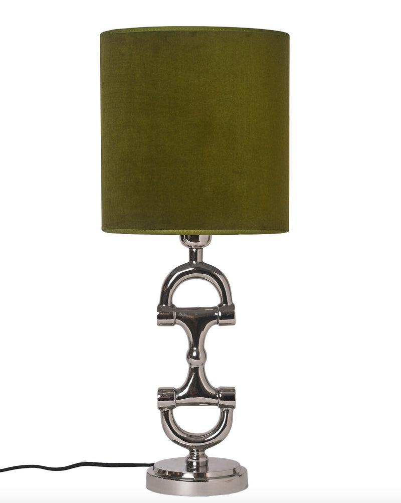 BIT Lamp stand Silver including green lamp shade.