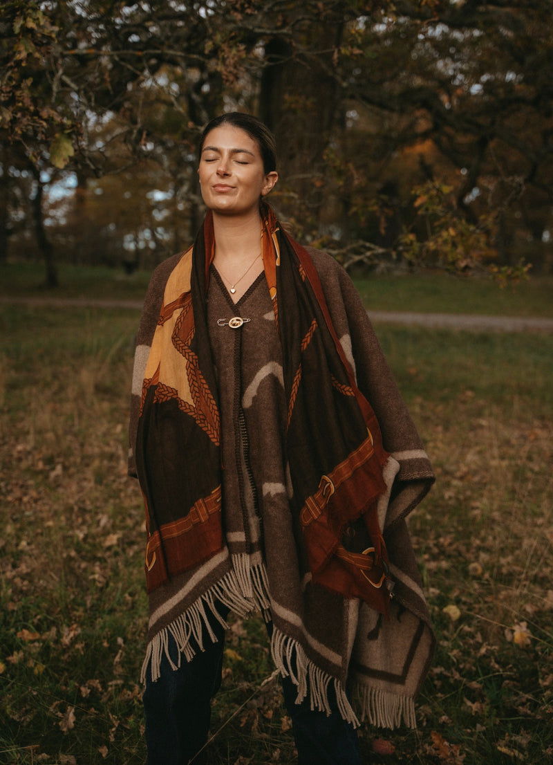 Poncho Horse Lambswool