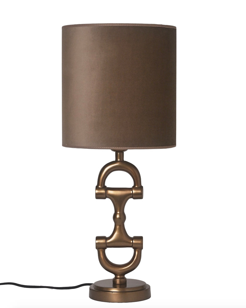 BIT Lamp stand Brass including Mud lamp shade.