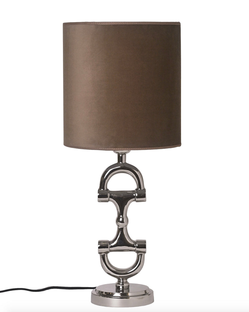 BIT Lamp stand Silver including mud lamp shade.