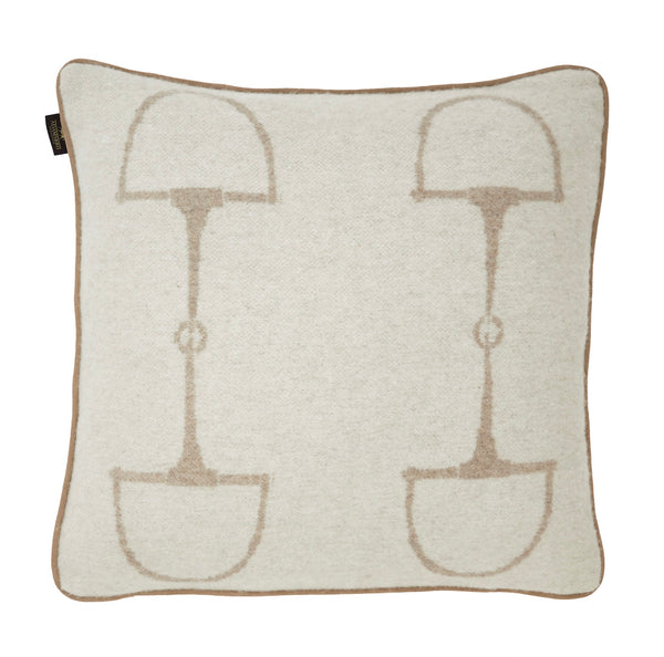 Wool Cashmere Classic Off-white & Camel