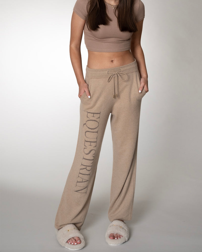 ADAMSBRO CASHMERE EQUESTRIAN PANT CAMEL MEDIUM