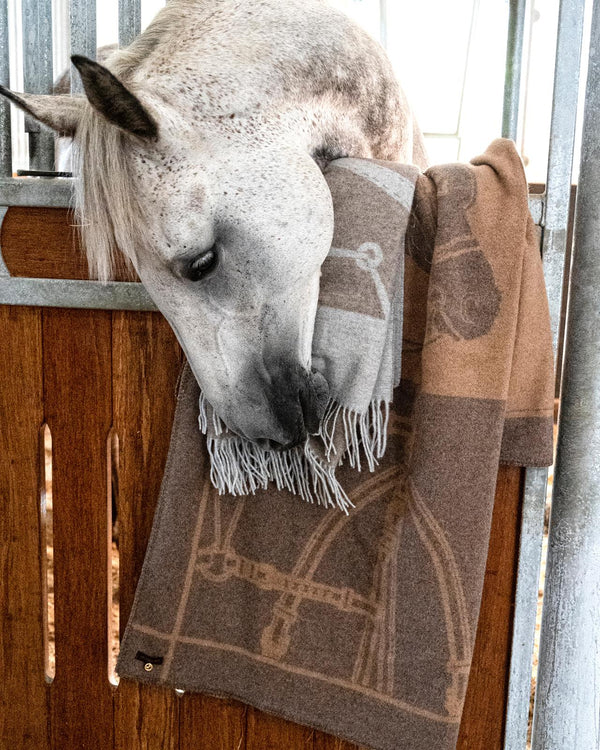 Luxe Merino Heritage Throw Brown