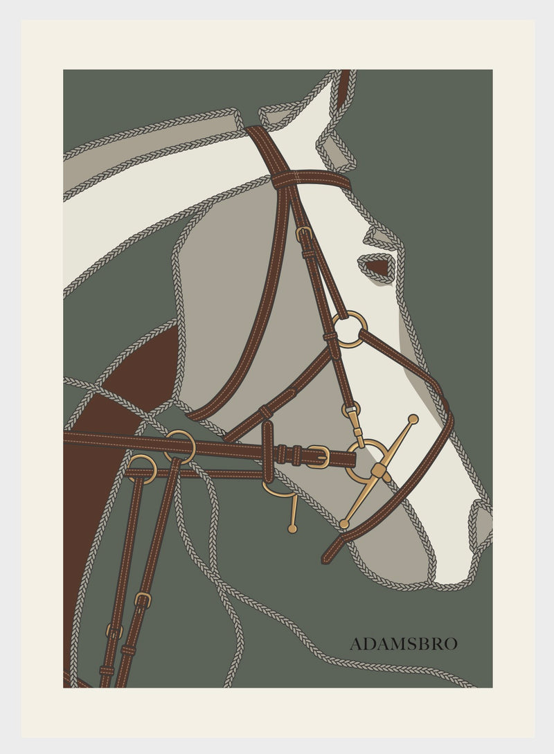 POSTER Heritage HORSE Green