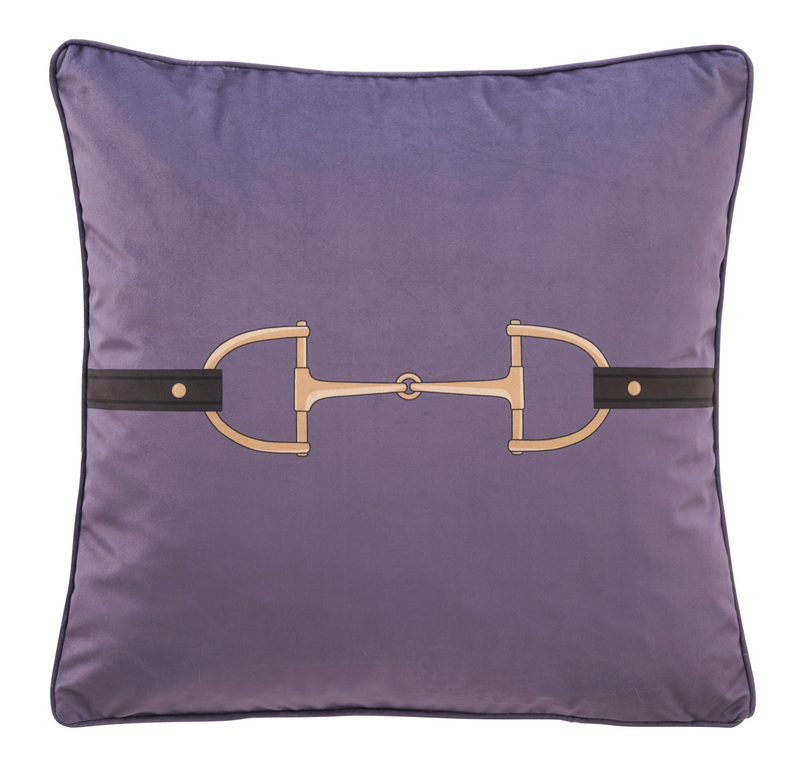 Velvet Snaffle Bit Purple