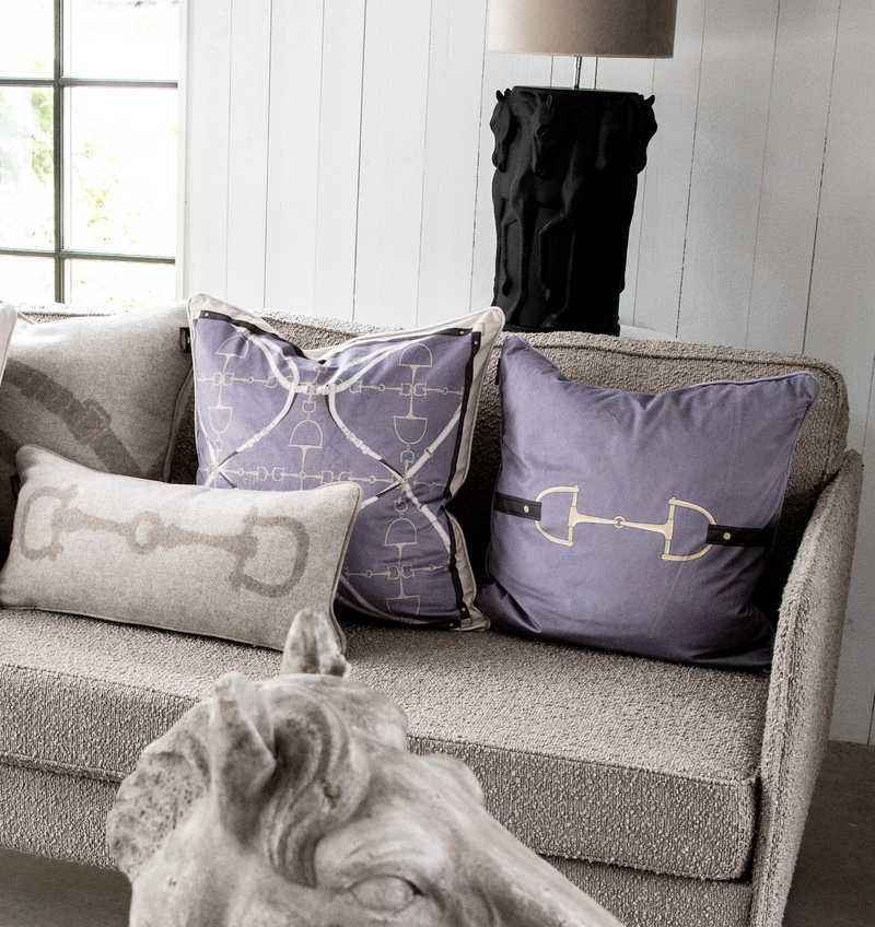 Velvet Snaffle Bit Purple