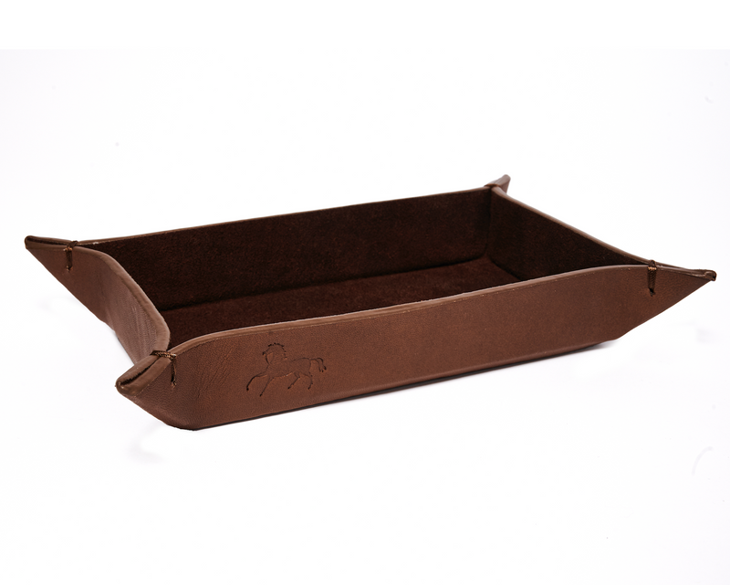 Leather Tray Brown
